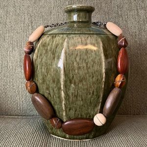 Vintage Chico wooden bead necklace and bracelet